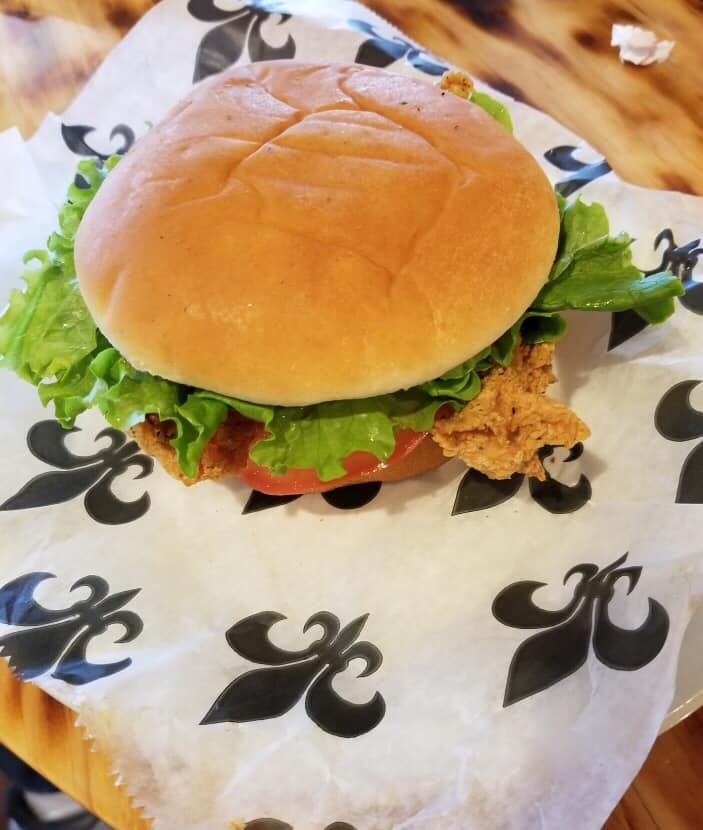 A burger from The Galley in Morgan City.